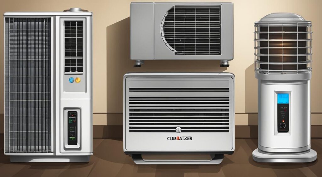 eficiência energética do climatizador e ar condicionado
