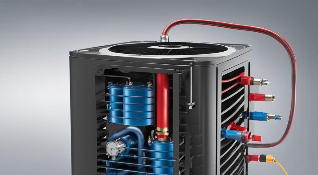 sistema de refrigeração de um ar-condicionado split inverter